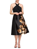 Kendall Tulip Print Midi-Skirt