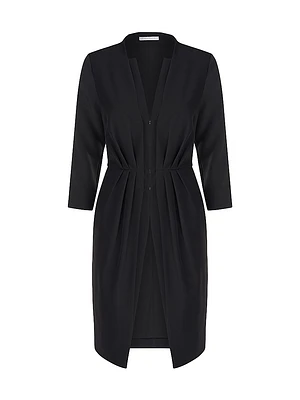 Valoria Pleated Crepe Jacket