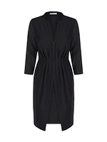 Valoria Pleated Crepe Jacket