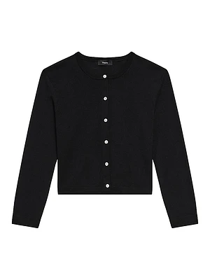 Merino Wool Crop Cardigan