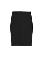 Wool Slim Pencil Skirt