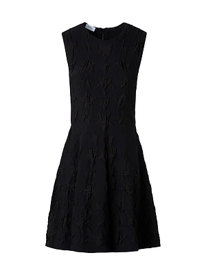 Jacquard Star Fit & Flare Minidress