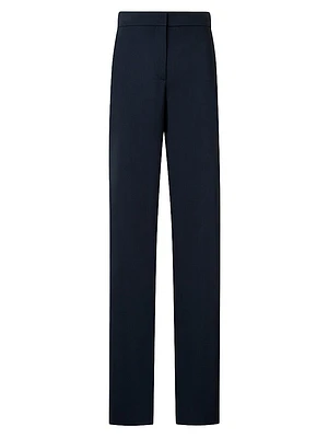 Marla Wool Straight-Leg Pants