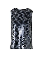 Dot Sequined Sleeveless Top