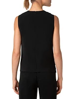 Dot Sequined Sleeveless Top