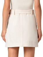 Cotton-Wool A-Line Miniskirt