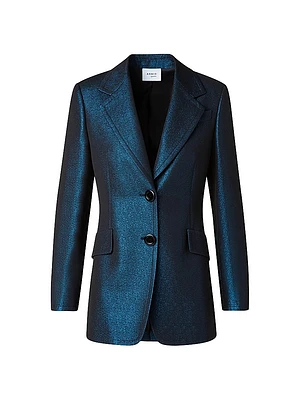 Shimmer Single-Breasted Blazer