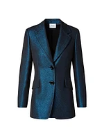 Shimmer Single-Breasted Blazer