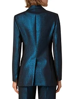 Shimmer Single-Breasted Blazer
