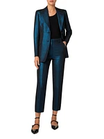 Shimmer Single-Breasted Blazer