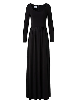 Crepe Jersey Maxi Dress