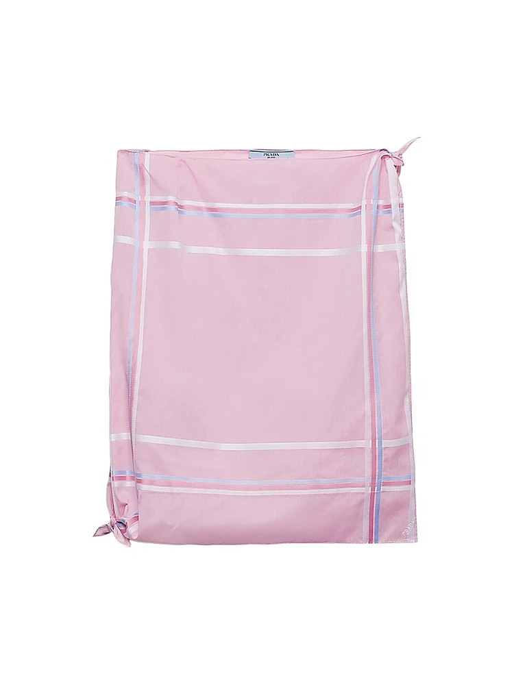 Checked Cotton Skirt