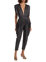 V-Neck Sleeveless Jumpsuit