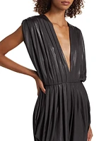 V-Neck Sleeveless Jumpsuit