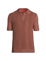 Wool-Silk-Cashmere Polo Shirt