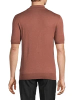 Wool-Silk-Cashmere Polo Shirt