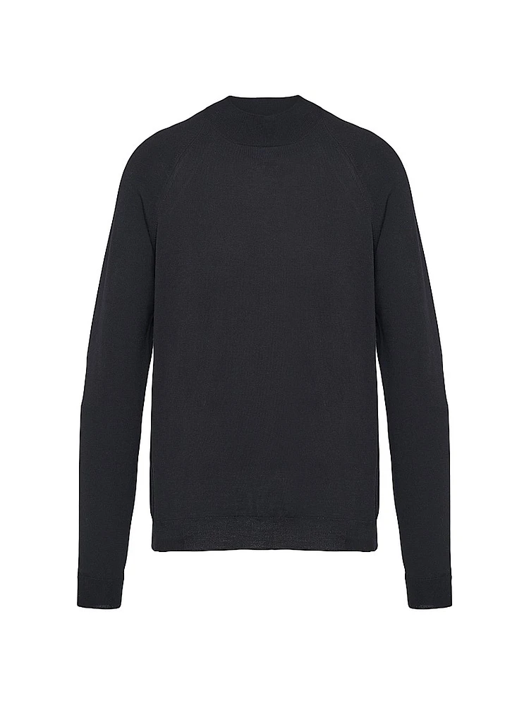 Worsted Wool Turtleneck Sweater