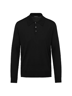 Worsted Wool Polo Shirt