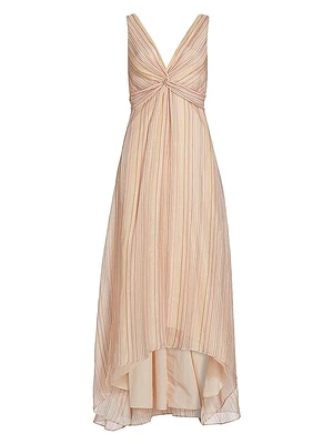 Anna V-Neck Sleeveless Midi-Dress