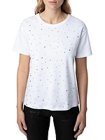 Marta Studded Cotton T-Shirt