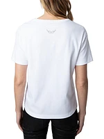 Marta Studded Cotton T-Shirt
