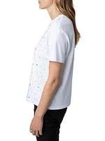 Marta Studded Cotton T-Shirt