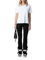 Marta Studded Cotton T-Shirt