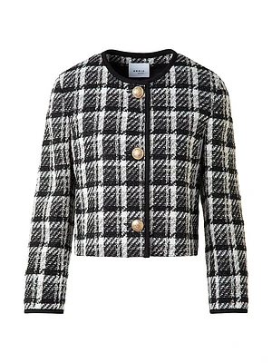 Plaid Tweed Jacket