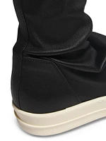 Leather Over-The-Knee Stocking Boots