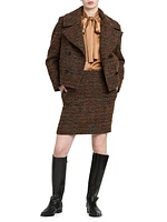 Bouclé Double-Breasted Jacket