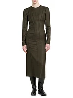 Darted Viscose Dress