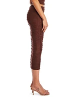 Pia Mesh Midi Skirt