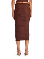 Pia Mesh Midi Skirt