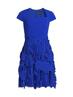 Crepe Fit & Flare Dress