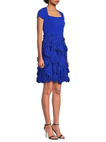 Crepe Fit & Flare Dress