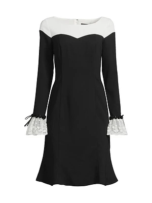 Crepe A-Line Dress