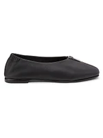 Eden Zipper Leather Flats