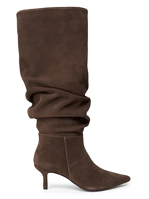 Jordi 65MM Suede Slouch Boots