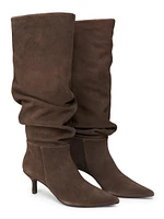 Jordi 65MM Suede Slouch Boots