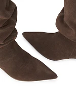 Jordi 65MM Suede Slouch Boots