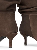 Jordi 65MM Suede Slouch Boots
