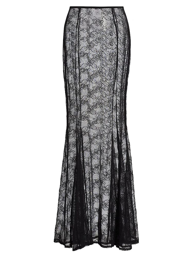 La Rose Lace Maxi Skirt