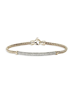 JH Essentials Pavé 14K Yellow Gold & 0.68 TCW Diamond Bracelet