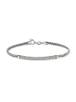 JH Essentials Pavé Sterling Silver & 0.68 TCW Diamond Bracelet