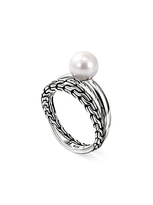 JH Essentials Sterling Silver & Cultured Freshwater Pearl Ring
