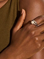 JH Essentials Sterling Silver & Cultured Freshwater Pearl Ring