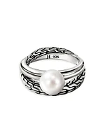 JH Essentials Sterling Silver & Cultured Freshwater Pearl Ring
