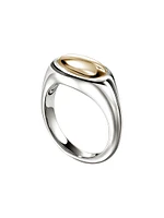 Pebble 14K Yellow Gold & Sterling Silver Ring