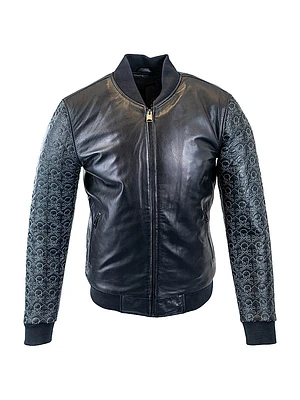 Leather Sleeve Mini Skull Jacket