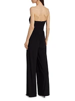 Lona Jersey Strapless Jumpsuit